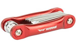 Warne Scope Mounts Multi-Tool, Compact, Aluminum Handle, Chrome-Vanadium Steel Bits, 12 Most Popular Driver Bits. AllenHead .05in., 1/16in., 5/64in., 3/32in., 1/8in., & 5/32in., Torx Driver T10, T15, & T20, Pin Remover, Flat Blade Scewdriver, Phillips Hea