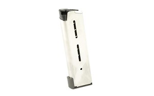 Wilson Combat Magazine, Officer 45ACP, 8Rd, Fits 1911, Stainless 47DOX