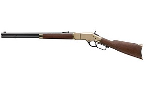 Winchester Repeating Arms M66 Short Rifle, Lever Action, 44-40, 20" Roujnd Barrel, Polished Brass Finish, Wood Stock, 10Rd 534244140