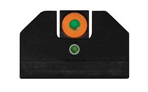 XS Sights F8 Night Sight, Fits Glock Models, 20,21,29,30,30S,37,41, Green with Orange Outline Front, Green Rear, Tritium Front/Rear GL-F007P-5