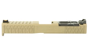 ZEV Technologies For Gen 3 Glock 17, Enhanced Socom, Complete Slide, Includes Sights, Delta Point Pro Cover Plate and Zev Upper Parts Kit, Flat Dark Earth Finish SLD.KIT-Z17-3G-ESOC-RMR-FDE