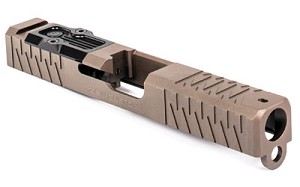 ZEV Technologies Enhanced Socom Co-witness RMR Cut w/Cover, Stripped Slide, For Gen 3 Glock 19, Flat Dark Earth Finish SLD-Z19-3G-ESOC-RMR-FDE